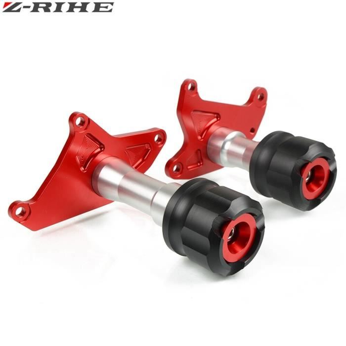 Protege Cadre,Protection chute pour moto honda msx CNC 125sf MSX125 125SF 13 125, nouveau cadre coulissant, en alliage - Type Rouge