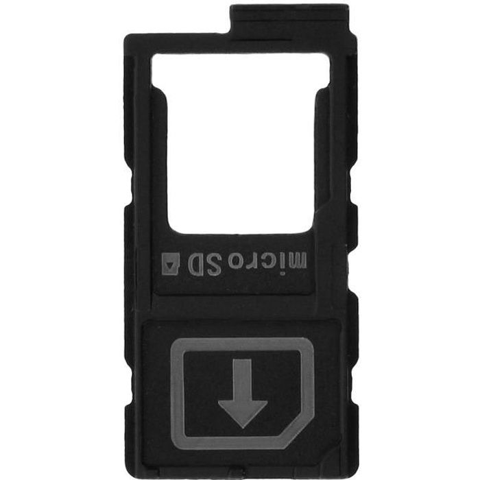 Tiroir support carte Nano Sim + carte mémoire Micro-SD pour Sony Xperia Z5