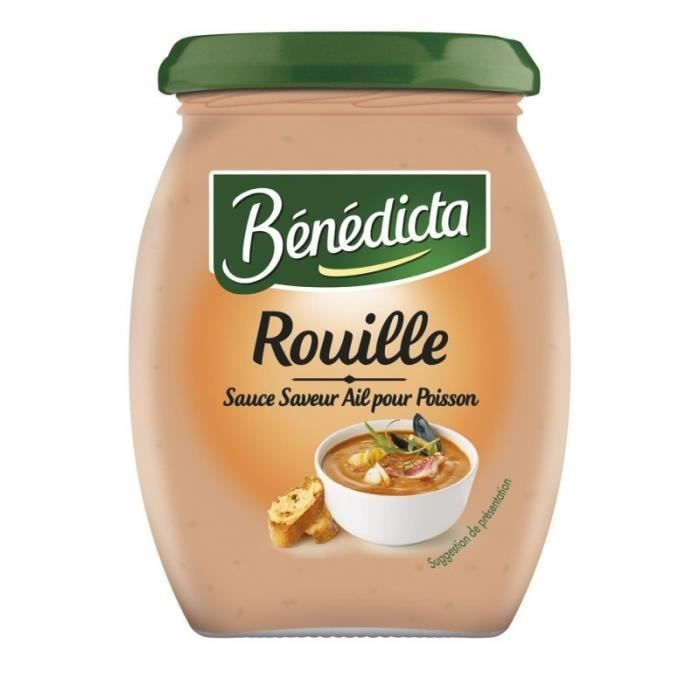 Bénédicta Rouille Sauce Saveur Ail pour Poisson 260g (lot de 6)