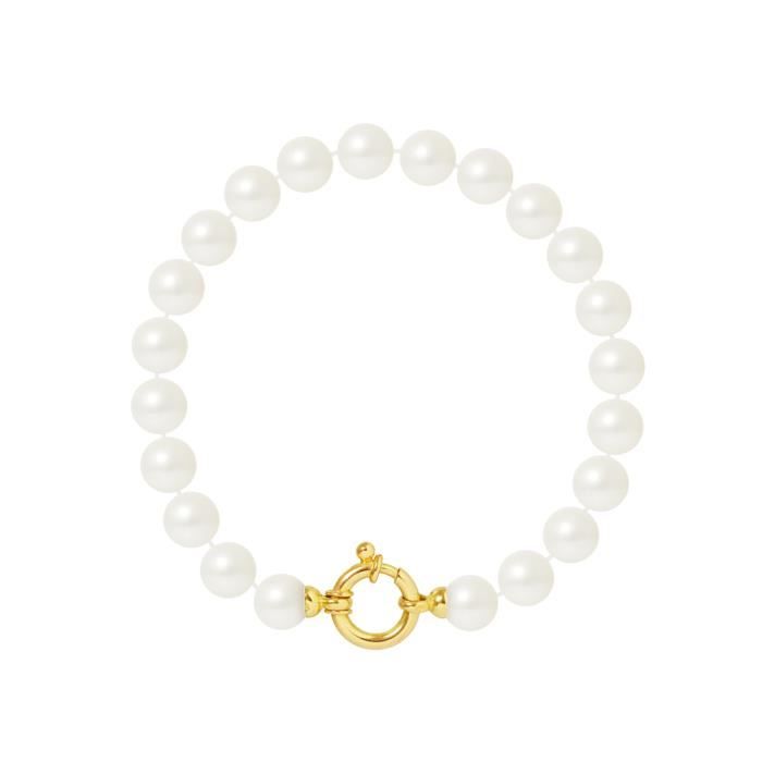 PERLINEA Bracelet Perles de Culture et Or Jaune 375° Femme