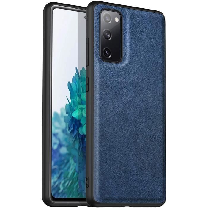 Coque Samsung Galaxy S20 FE 5G, Étui en Cuir Élégant Ultra Mince Protection Complète Anti-Rayures Antichoc Housse Samsung GalaD