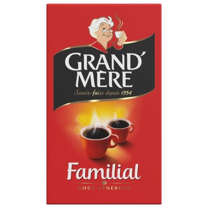 GRAND'MÈRE - Cafe Moulu Familial 250G - Lot De 4