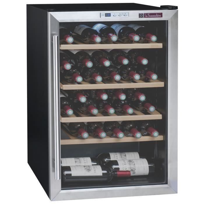 La Sommeliere LS48B - Cave à vin de service - 48 bouteilles - Pose libre - Classe B - L 53,5 x H 83 cm