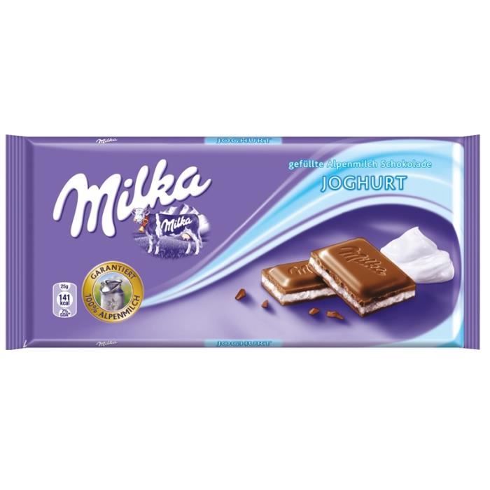 Milka, chocolat au yaourt , 5 tablettes