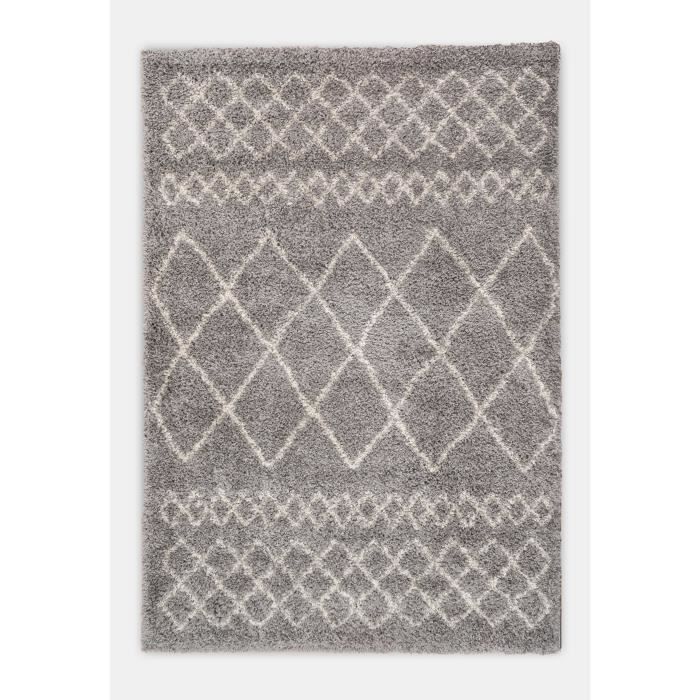 NAZAR Tapis de salon Asma - 180 x 270 cm - Gris
