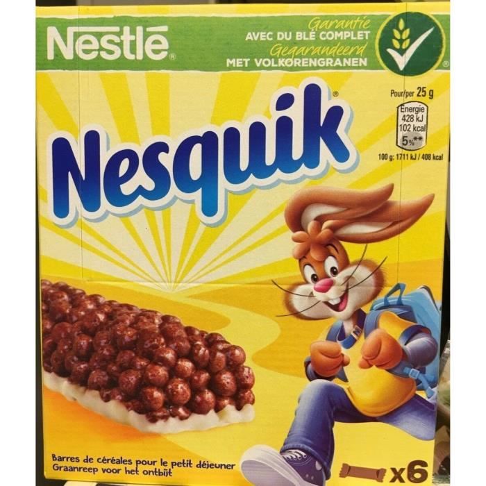 NESQUIK Barre Céréales - 6 x 25 g