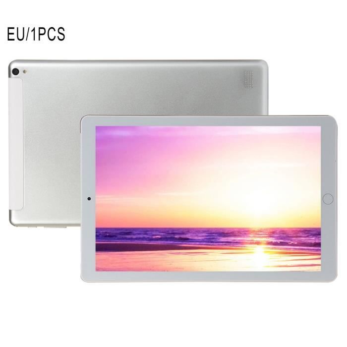 Tablette PC 10.1- Double SIM 4G Tablette Tactile Android 8.1 1 Go + 16 Go - argenté