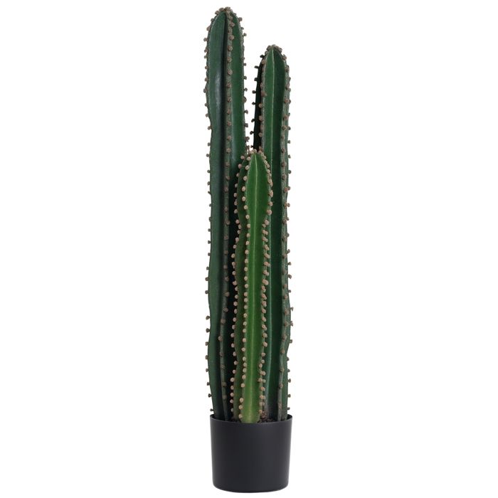 Cactus artificiel grand réalisme plante artificielle grande taille dim. Ø 17 x 100H cm vert 17x17x100cm Vert
