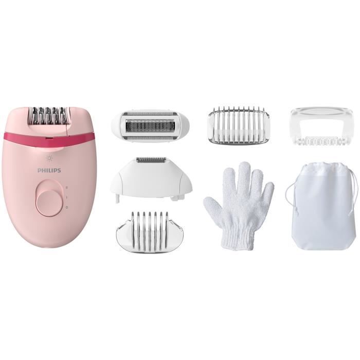 philips - epilateur compact avec fil - bre285/00