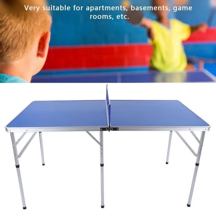 Accessoire d'intérieur durable de ping-pong réglé avec la table pliable nette de tennis de table HB028