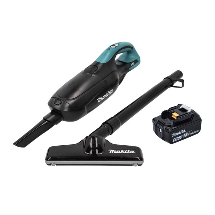Aspirateur Sans Fil Makita DCL182Z 18V - Léger (1,3 Kg), 30W, Portable, Couleur Turquoise