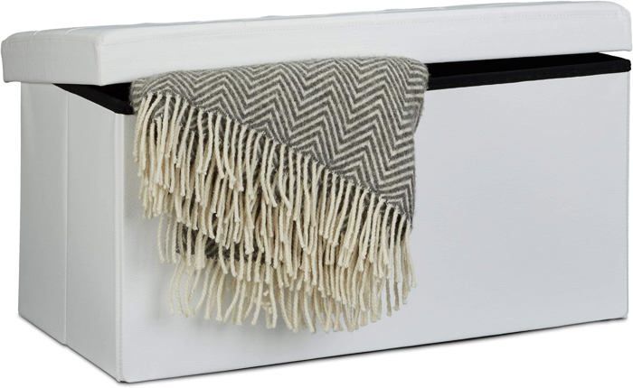 CHILDWEET Panier à Linge Mural Pliable Petit Taille Blanc En Plastique Résistant Pliant Pour Rangement Salle De Bain Et Toilettes Compact Et Peu