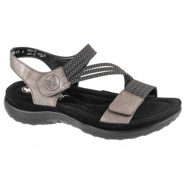 Rieker 65596-80, Sandales Bout fermé Femme, Blanc (Weiss 80), 41 EU