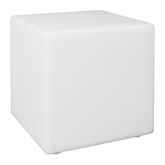 Lampe Cube Sans Fil Blanche Intérieur/Extérieur Eclairage Multicolore avec Télécommande - PHUKET