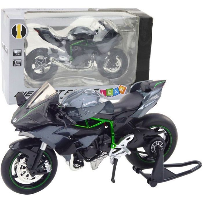 Moto - LEANTOYS - Moto sport - Métal - Lumières et sons - Échelle 1:12