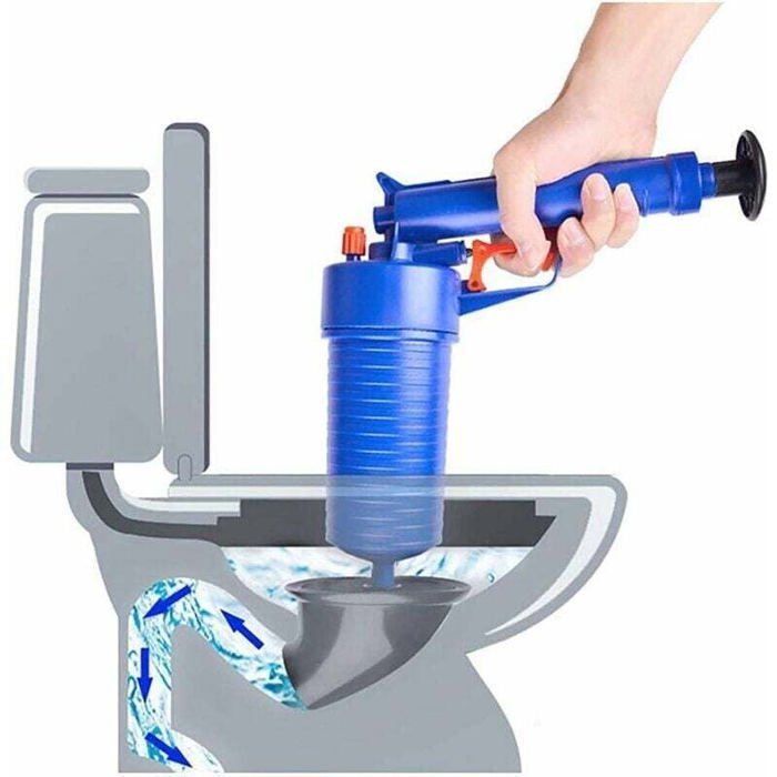 deboucheur toilettes piston debouchage wc bouche pompe haute pression canalisations manuel avec 4 adaptateurs outil nettoyage YYV