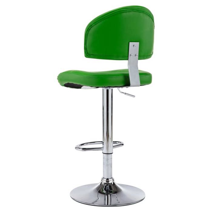 TOP 2026 Tabourets de bar lot de 2 - Meuble de bar - pour 2 personnes - vert similicuir - 43x47x(98-119) cm TT266