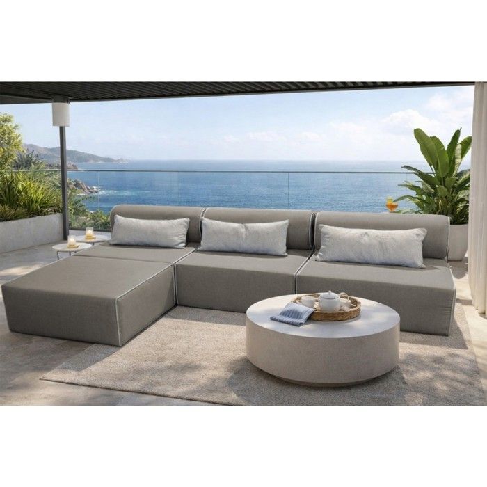 Salon dangle de jardin en bois BALI M 336 x 200 cm – beige Salon dangle de jardin en bois BALI M 336 x 200 cm – beige