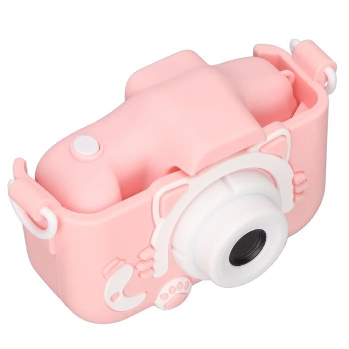 Étui En Silicone Pour Appareil Photo Enfant - Coque De Protection Mignonne Avec Cordon - Bleu, Design Cartoon - 4