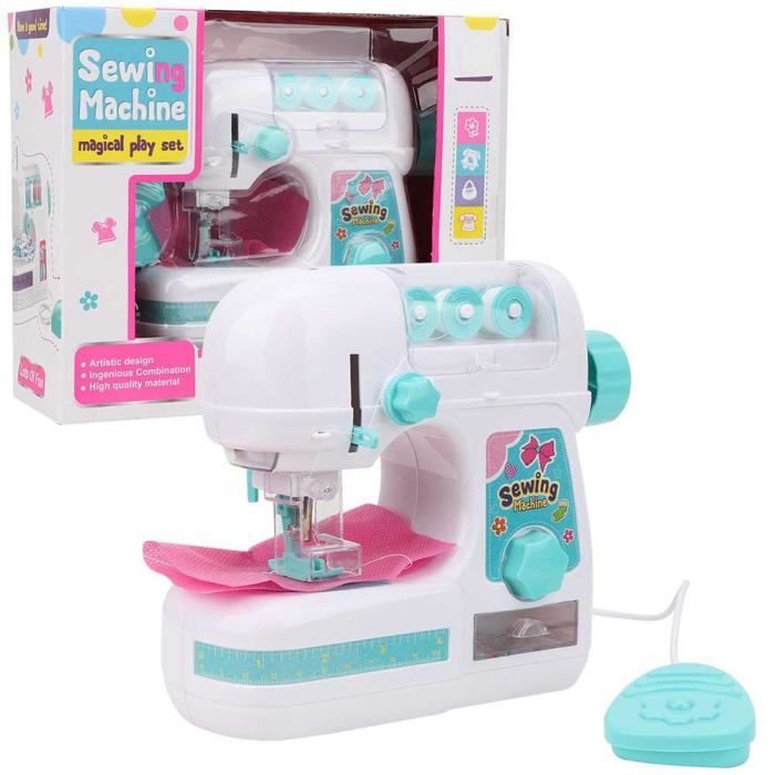 Machine à Coudre Électrique Taille Moyenne - Romantic - Jouet Éducatif pour Enfants - Rose - 6W - Automatique