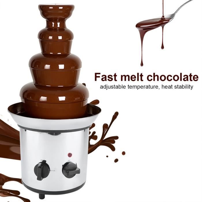 fontaine à fondue au chocolat à 3 niveaux Acier inoxydable électrique Fontaine de chocolat Haofy