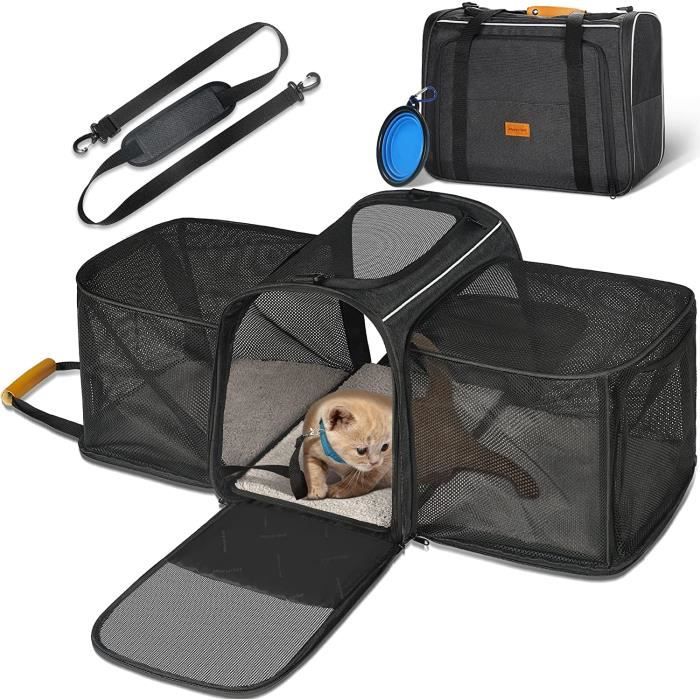 Sac Transport Chat Chien,Caisse de Transport Chat Pliable,Cage Transport  Chat Portable Respirant pour Chat Chien de Moins - Cdiscount