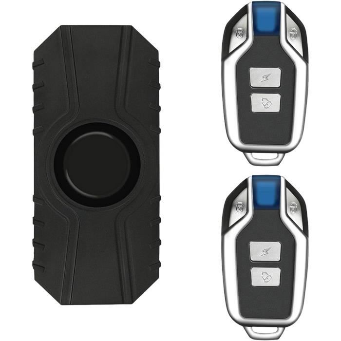 Alarme Vélo, 113dB Alarme Antivol Avec Télécommande, Vibration Motion Sensor Alarme Etanche Pour Moto Scooter Velo Porte 89496609