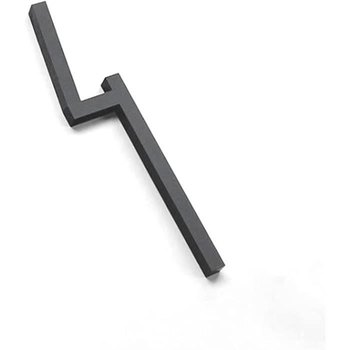 Plaque De Porte Personnalisable Laser - Numéro De Maison Gris Mat Et Noir Miroir 18x18cm