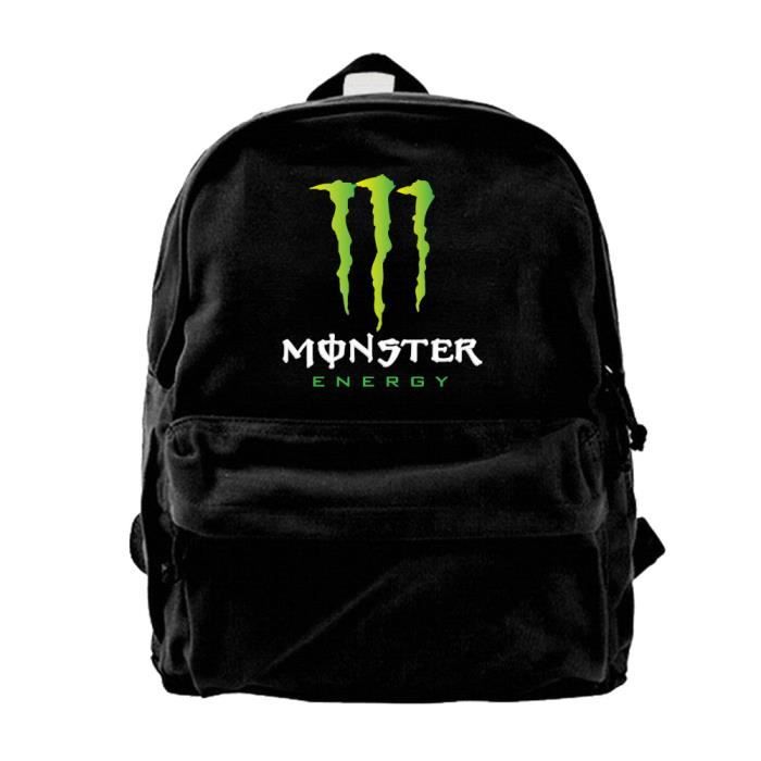 Monster Energy Logo Sac A Dos Voyage Paquet De Loisirs Cartable