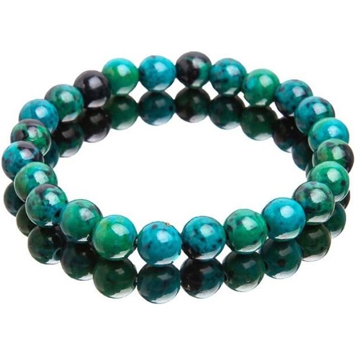 Bracelet de protection en Chrysocolle et Amazonite - Chinook Spirit