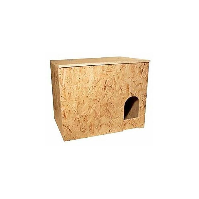 Nichoir à Chouette En Bois Carbonisé 37x31x22 Cm - Abri étanche Pour Oiseaux Et écureuils - Décoration Extérieure Jardin - 5