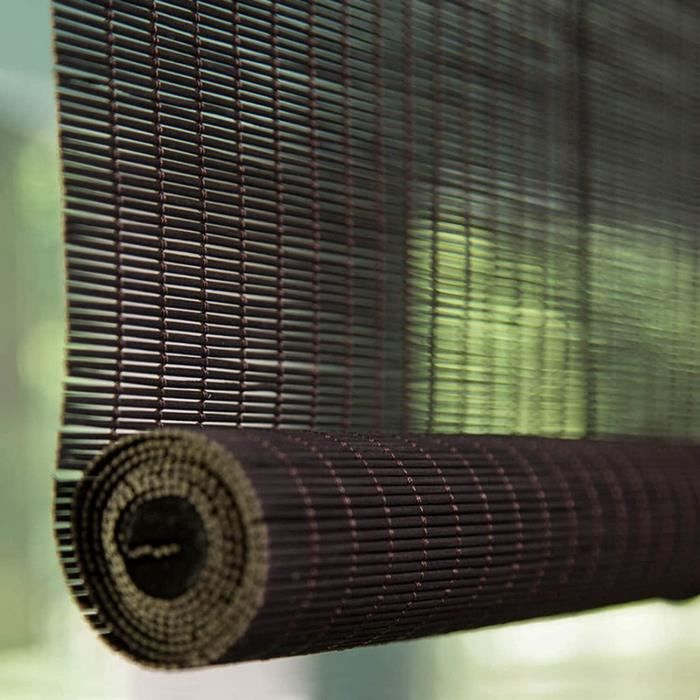 Naturel Store Enrouleur En Bambou,Stores Romains Occultant Protection Solaire écran De Intimité De Porche Ou Patio,pour Patio/Jardin/Fenêtre/Porte