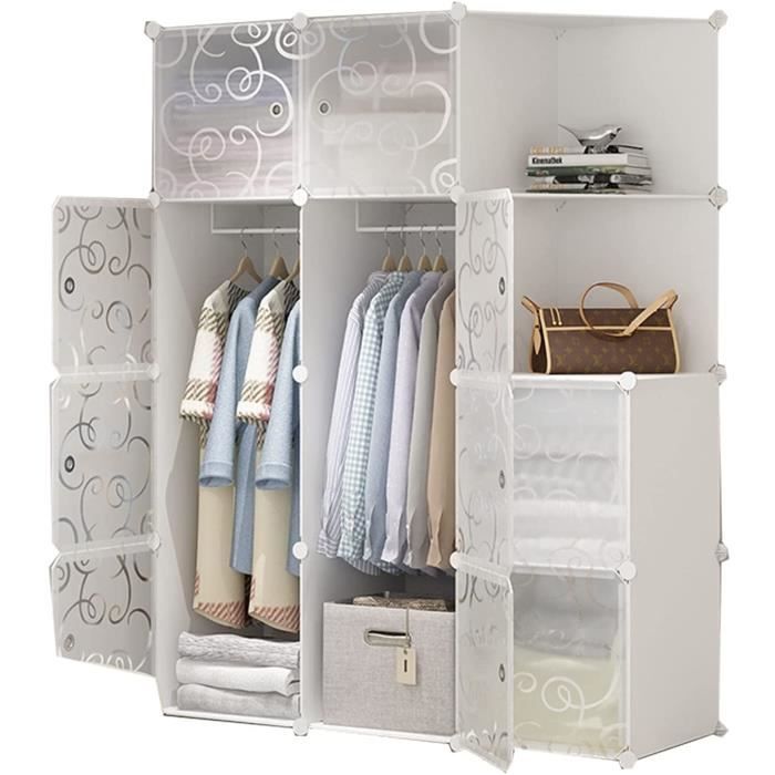 Armoire Plastique Plastique Armoire De Penderie Grande Capacité Forte