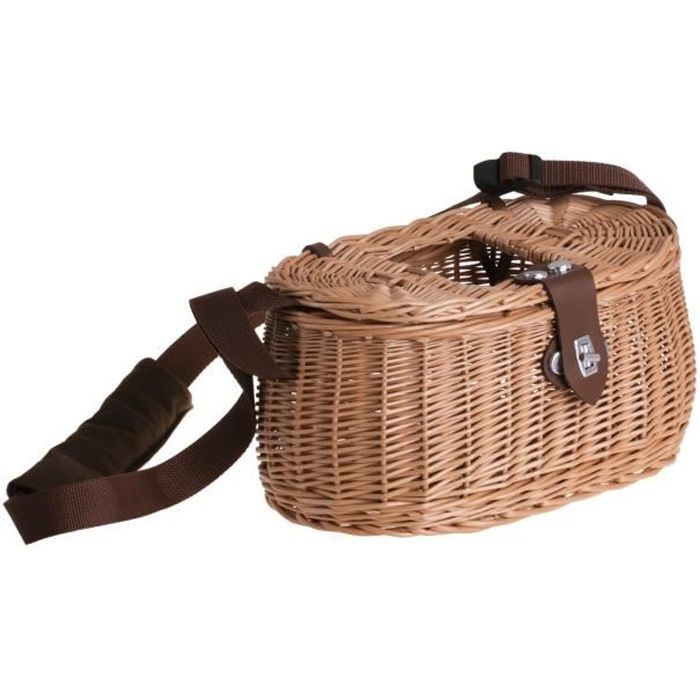 Sac Panier D'été Pour Femme Avec Rabat, Anse Et Bandoulière En Cuir