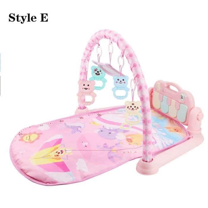 Tapis D Eveil Bebe Activite Gymnastique Tapis De Jeu Pour Enfants 0 12 Mois Developpement Tapis Doux Hochets Jouets Type E Cdiscount Puericulture Eveil Bebe