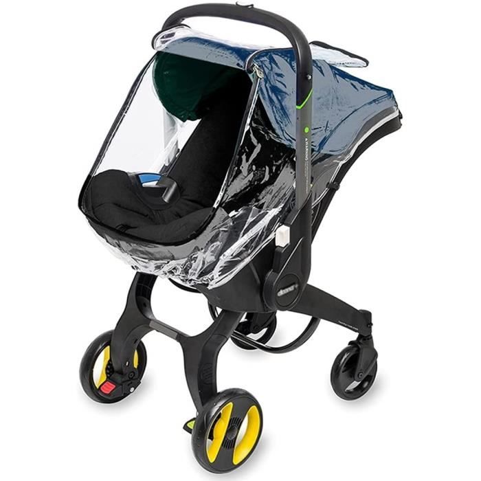 Housse De Pluie Universelle Siège Auto Bébé Caratero - PVC Transparent Imperméable - 0-12 Mois