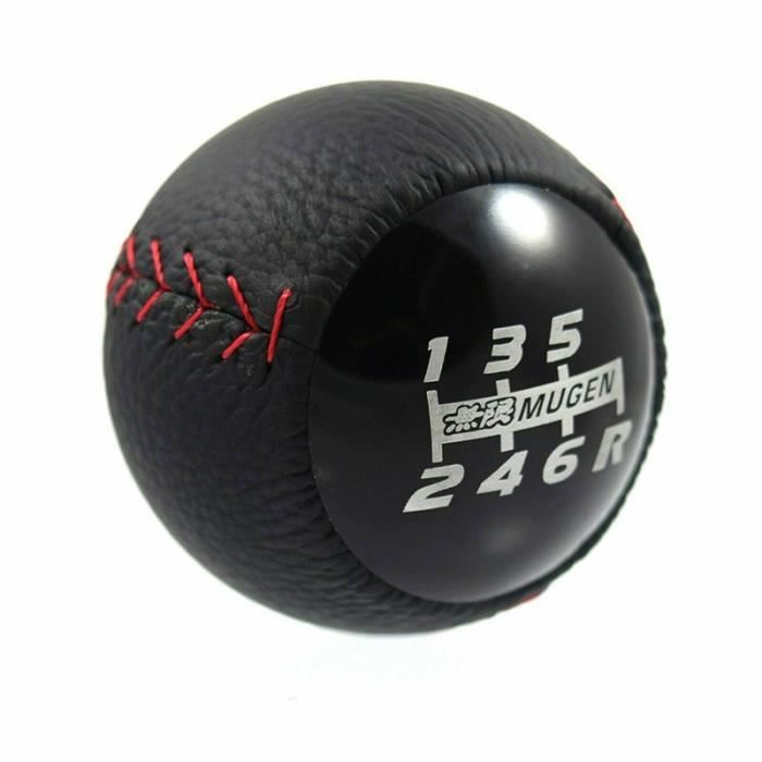 6 vitesses noir - pommeau de levier de vitesse en cuir pour HONDA CRZ Type R Civic FA5 FG2 SI