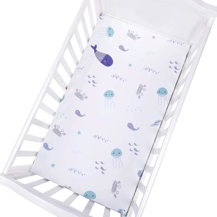 Homdo Lot De 2 Draps Pour Lit Bebe 70x130cm Draps Housses Cododo En Polyester Tricote Respirant Et Anti Transpiration Lavable L 50 Cdiscount Puericulture Eveil Bebe