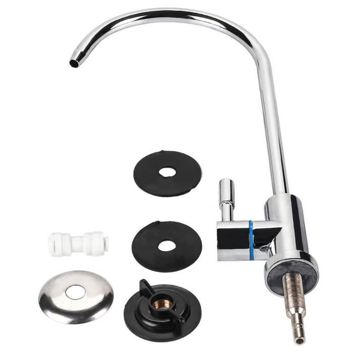 Robinet D'Osmose Inverse 1/4'' - Robinet Cuisine Eau Potable Inox 360° Rotation