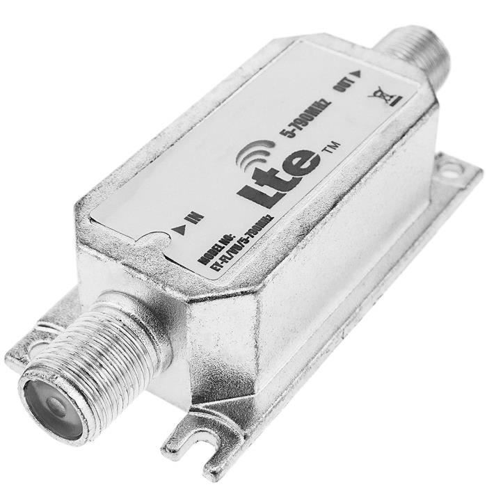 Antenne TNT Extérieure LowcostMobile RAD43 – 32 DBi, Filtre Actif 4G/5G, 119 Cm