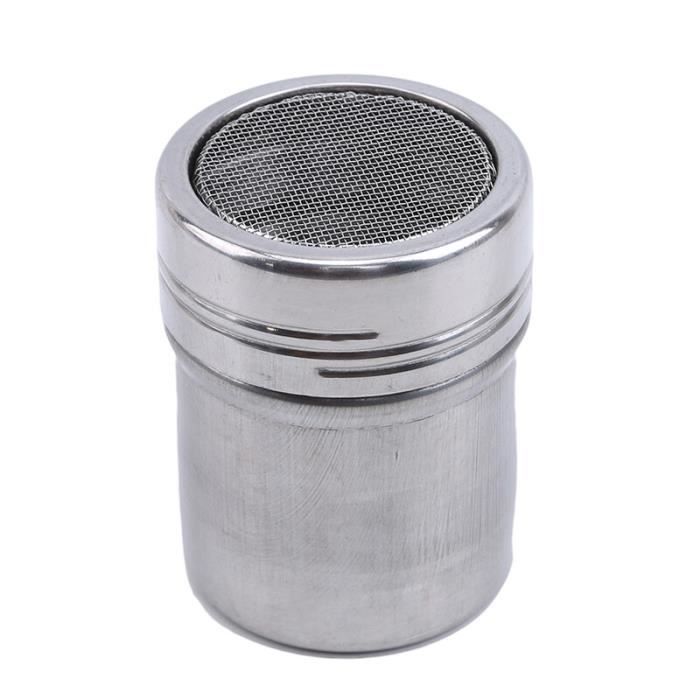 Xinjieda Acier inoxydable poudre de café Dragueur sucre glace salière cacao cannelle farine Mesh Sifter Sprinkler Xinjieda Acier inoxydable poudre de café Dragueur sucre glace salière cacao cannelle farine Mesh Sifter Sprinkler