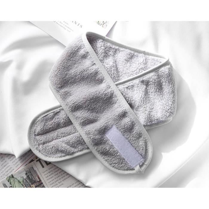 Bandeau réglable Spa lavage du visage maquillage sueur bandeau antidérapant extensible lavable