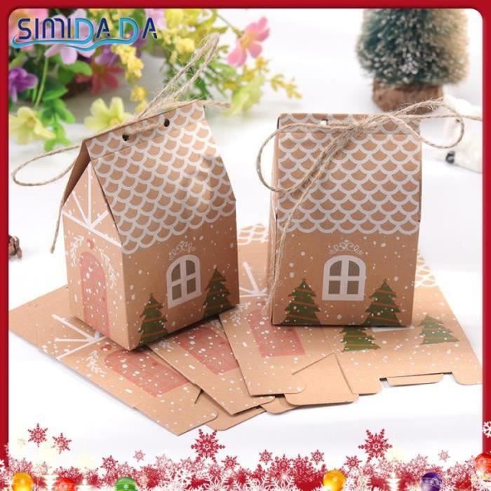 Lot De 100 Petites Boîtes Cadeaux En Papier Kraft 9x6 Cm - Pour Bonbons, Biscuits, Bijoux - Idéal Mariage, Fête, DIY
