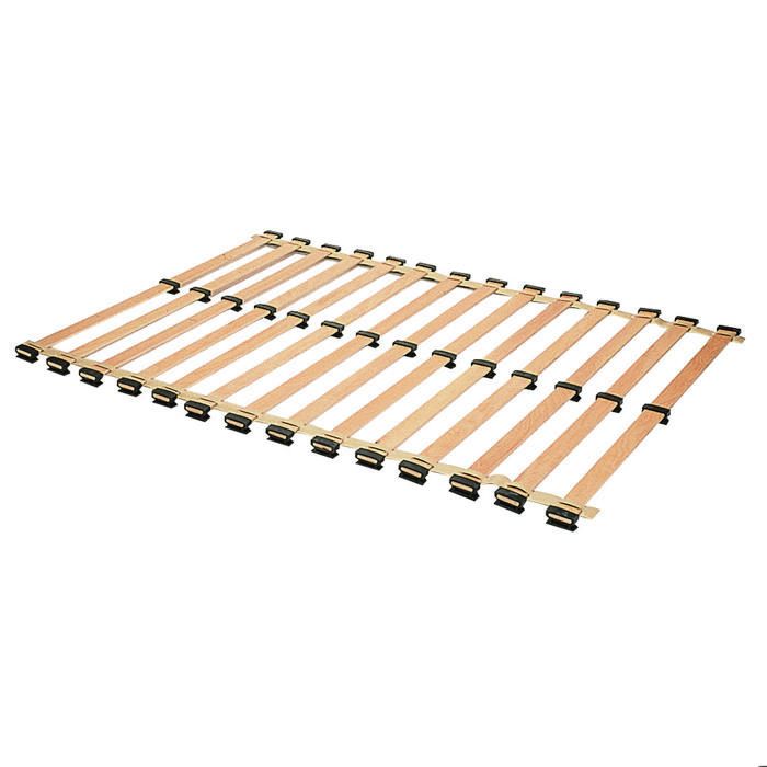 Sommier à Lattes ECOFORM 180x200 Cm - Bois De Bouleau - 56 Lattes - Pour Matelas