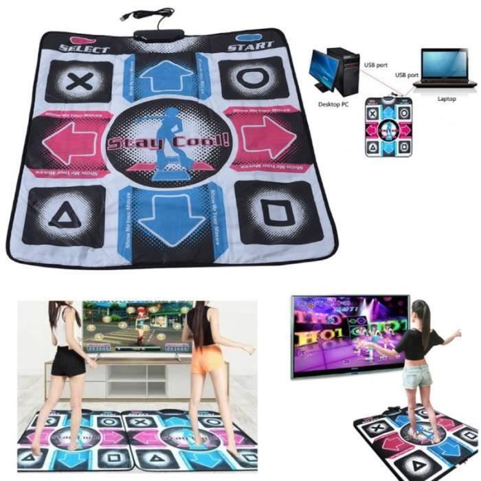 Tapis De Danse USB Pour PC - Version Améliorée Pour Fun Et Exercice à Domicile, Compatible Windows