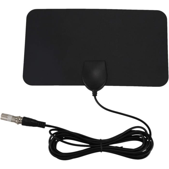 Antenne TV Intérieure Compacte - Portée 80 Km, Support 1080p | Installation Facile, Design Minimaliste