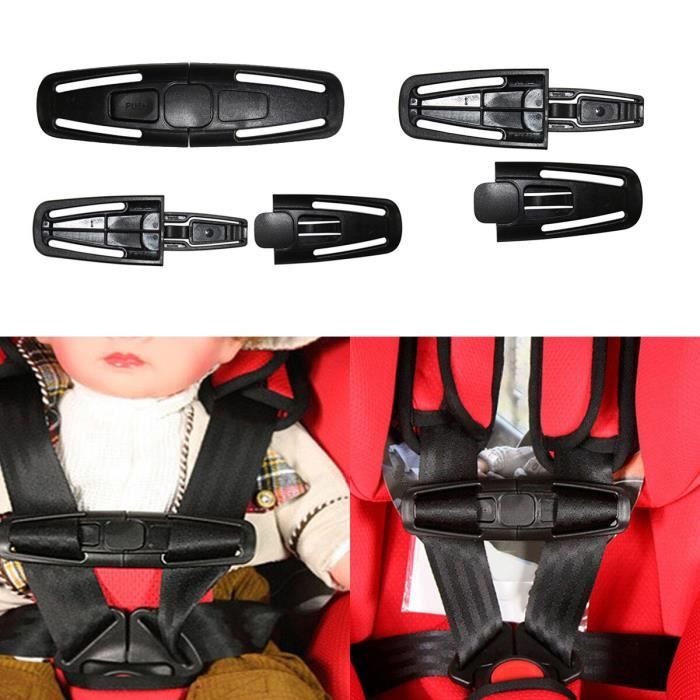 200 pièces, voiture bébé sécurité siège sangle ceinture harnais poitrine enfant Clip boucle de