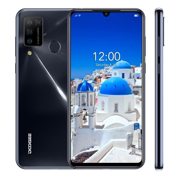 Vente Téléphone portable Smartphone 4G DOOGEE N20 4Go RAM 64Go ROM 6.3" Écran Téléphone portable Debloqué - Noir pas cher Vente Téléphone portable Smartphone 4G DOOGEE N20 4Go RAM 64Go ROM 6.3" Écran Téléphone portable Debloqué - Noir pas cher