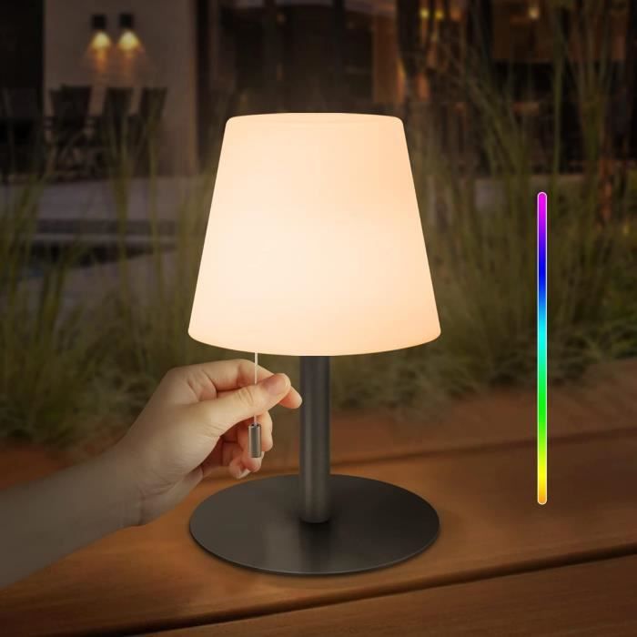 Lampe de table LED NETTLIFE - Batterie sans fil - Intensité variable tactile - Wit
