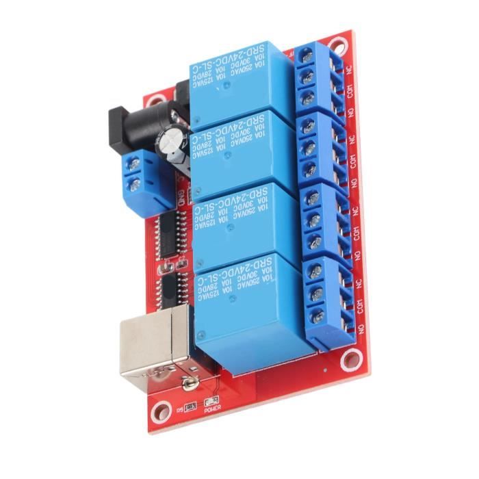 EJ.life Module de relais (24v)Module Relais USB Fonction Déportée ...